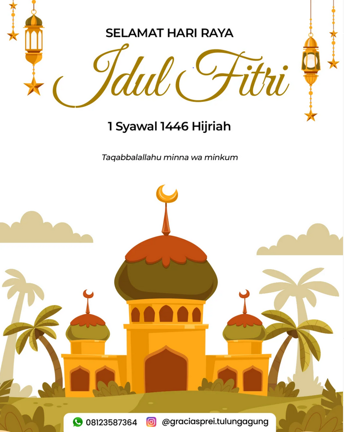 <p>Selamat Hari Raya Idul Fitri 1446 H, semoga di 
